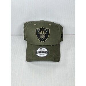 New Era Las Vegas Raiders 9FORTY Adjustable Strapback Hat Cap Olive Green NWT